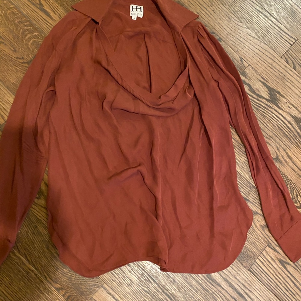 Silk Cowl-Neck Tunic